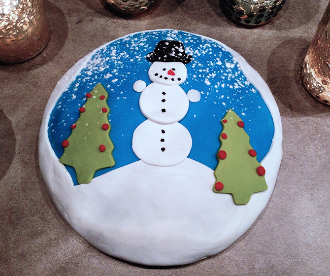 Schneemannkuchen Winterkuchen – kiddifix